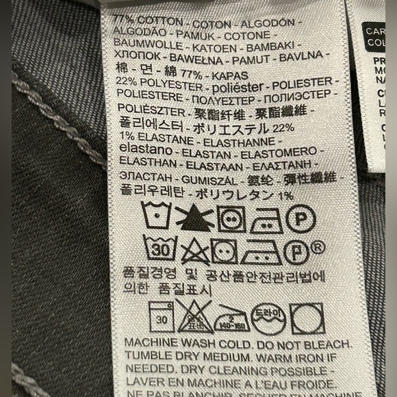 Levi’s 505 Straight Mid-rise Stretch Gray Jeans. W - Sz 29 x 32. EUC - Picture 11 of 16